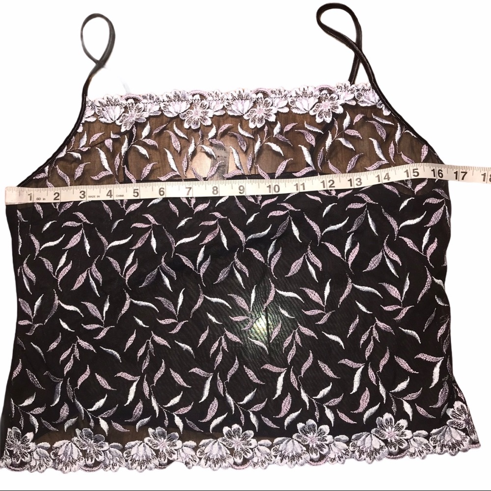 Sheer Embroidered Camisole - Picture 6 of 9